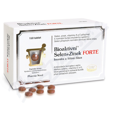 Bioaktivní Selen+zinek FORTE 150 tablet