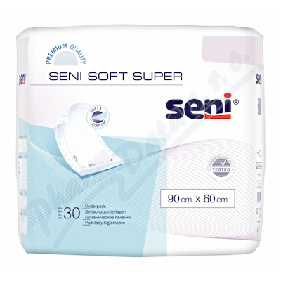 Absorpční podložky Seni Soft pod nemocné—90x60cm, savost 1750ml, 30ks