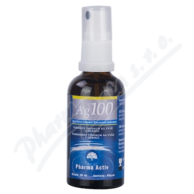 Koloidní stříbro Ag100 40ppm—sprej 50 ml