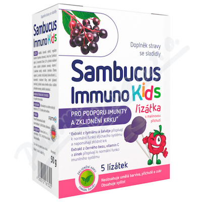 Sambucus Immuno kids lízátka—5 ks
