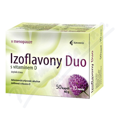 Izoflavony Duo s vitamínem D—50+10 tobolek