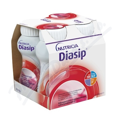 Diasip s příchutí jahodovou —4x 200 ml