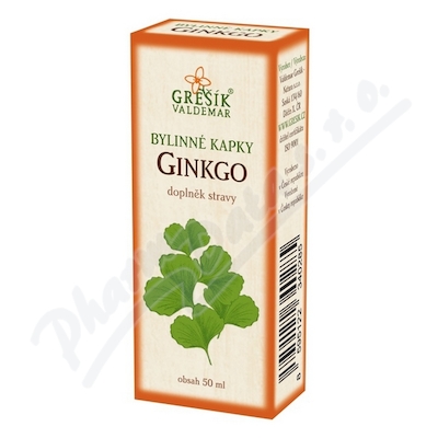 Grešík Bylinné kapky Ginkgo—50 ml