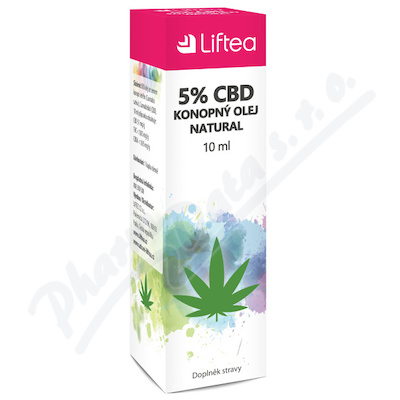 Liftea 5% CBD konopný olej —10 ml