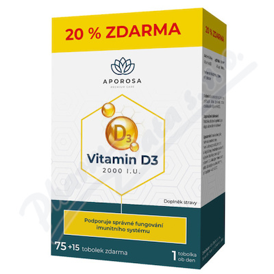 Aporosa Vitamin D3 2000I.U.—75+15 tobolek