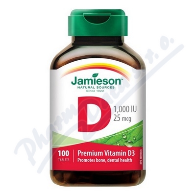 Jamieson Vitamín D3 1000 IU—100 tablet