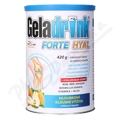 Geladrink FORTE HYAL hruška—práškový nápoj 420 g