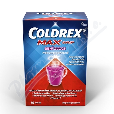Coldrex MaxGrip Lesní ovoce—horký nápoj 10 sáčků