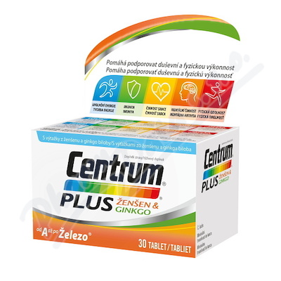 Centrum Plus Ženšen&Ginkgo—30 tablet