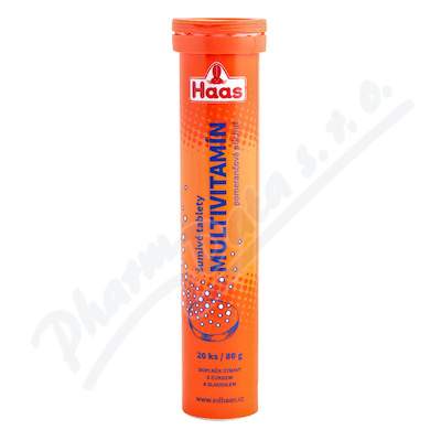HAAS Multivitamín pomeranč—20 šumivých tablet