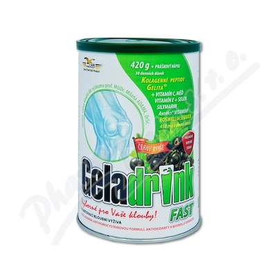 Geladrink Fast černý rybíz—nápoj 420 g