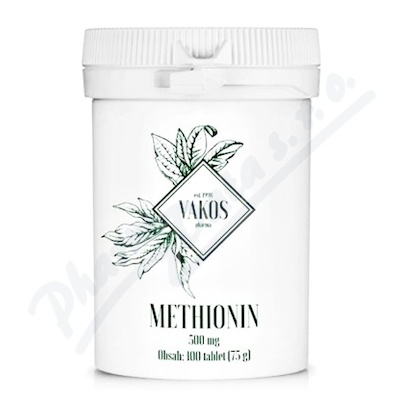 Vakos Methionin 500 mg —100 ks
