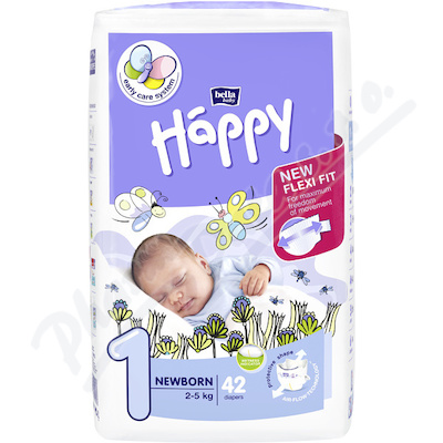 Happy Newborn dětské pleny—42 ks