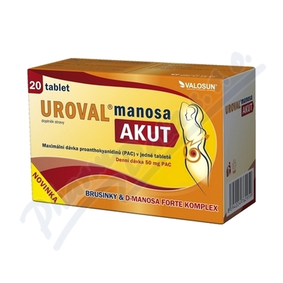 Walmark Uroval Manosa Akut—20 tablet