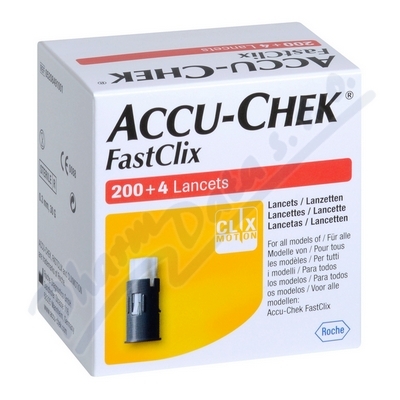 Accu-Chek Fastclix lančety—204 ks