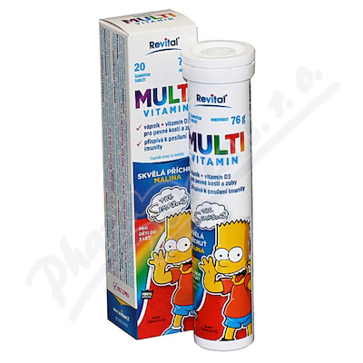 The Simpsons Multivitamin—20 šumivých tablet