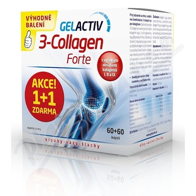 GelActiv 3-Collagen Forte—60+60 tobolek