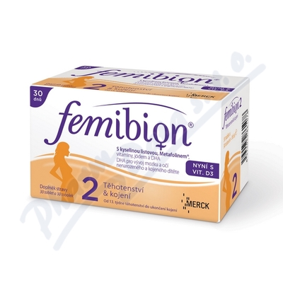 Femibion 2 s vitamínem D3—30+30 tablet