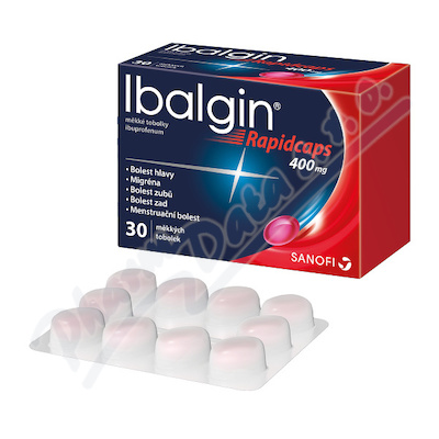 Ibalgin Rapidcaps 400 mg —30 měkkých tobolek