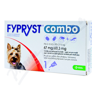 Fypryst Combo spot-on, roztok pro nakapání na kůži pro malé psy 2 -10 kg