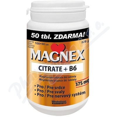 Magnex Citrate 375 mg+B6—150 tablet