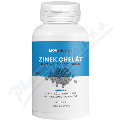 Zinek Chelát 15 mg MOVit—90 tablet