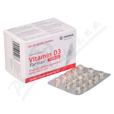 Farmax Vitamin D3 1000IU—60+30 tobolek