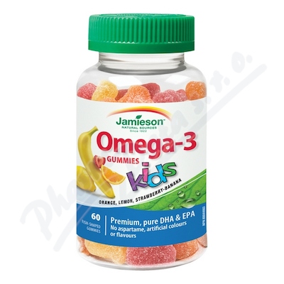 Jamieson Omega-3 Kids Gummies želatinové pastilky 60 ks