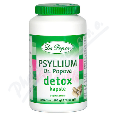 Dr.Popov Psyllium Detox—120 kapslí