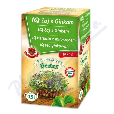 Herbex IQ Čaj s ginkgem—20x 3 g