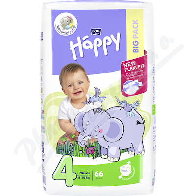 Happy Maxi dětské pleny—66 ks