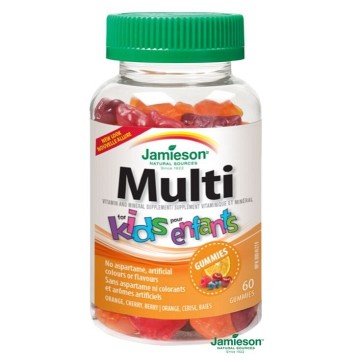 Jamieson Multi Kids Gummies—60 želatinových pastilek