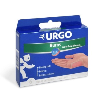 URGO Burns Na popáleniny 5x7cm—lipidokoloidní náplast 6 ks