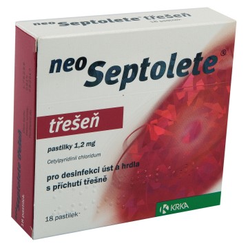 Neoseptolete Třešeň 1,2 mg—18 pastilek