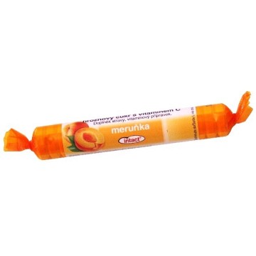 Intact rolička hroznový cukr s vit. C meruňka —40 g