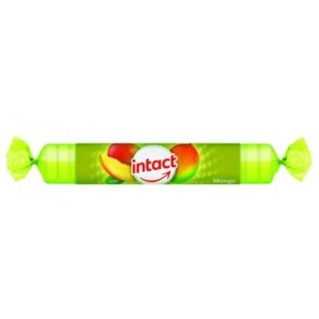 Intact Hroznový cukr s vitaminem C mango rolička—40 g