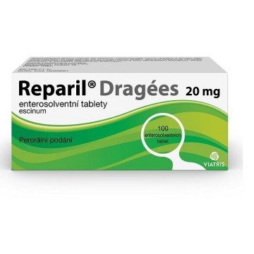 Reparil Dragées 20mg, 100 tablet—AKCE - expirace 4/25 (3 ks k objednání)