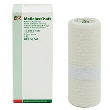 Obinadlo elastické fixační kohezní —Mollelast Haft 12cm x 4m