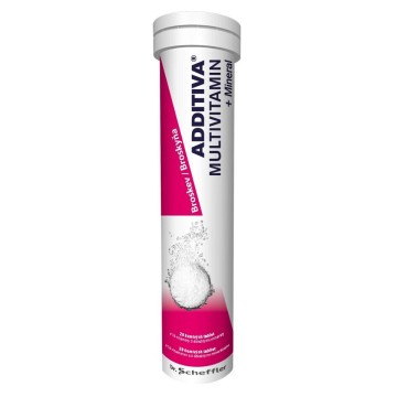 Additiva Multivitamin + Minerál broskev—20 šumivých tablet