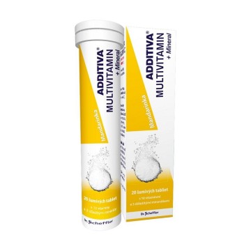 Additiva Multivitamin + Minerál mandarinka—20 šumivých tablet