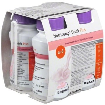 Nutricomp Drink plus Jahoda—4x200 ml