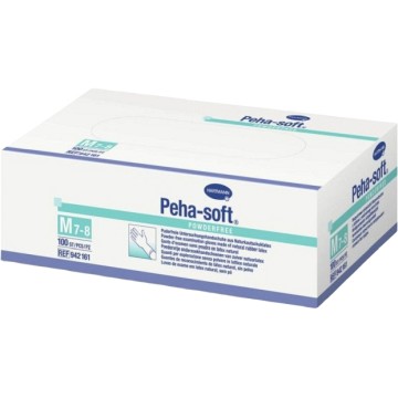 Rukavice vyšetřovací Peha-Soft nesterilní—bez pudru střední, 100 ks