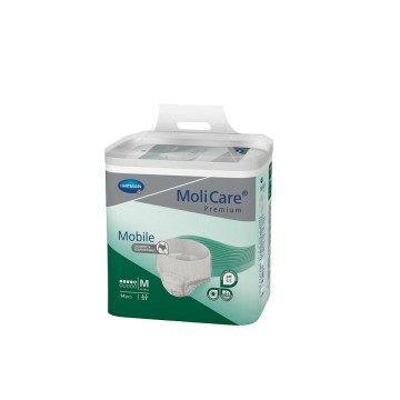 Absorpční kalhotky MoliCare Mobile M—natahovací, boky 80-120cm, savost 5 kapek, 14ks