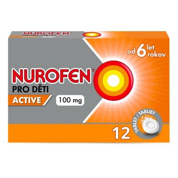 Nurofen Pro Děti Active 100mg—rychle rozpustné tablety 12 ks