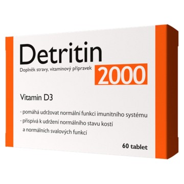 Detritin 2000 IU Vitamín D3—60 tablet
