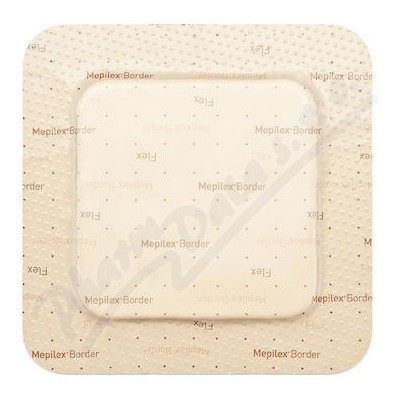 Mepilex Border Flex 7,5 x 7,5 cm—5 ks, samolepící absorpční pěnové kryt