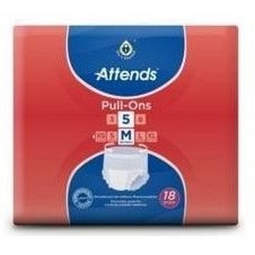 Absorpční kalhotky Attends Pull-ons 5 M—boky 80-110cm,savost 1545ml, 18ks