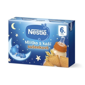 Nestlé Mlíčko s kaší sušenkové—2x200 ml