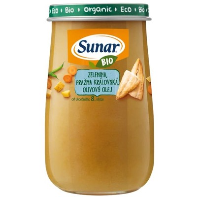 Sunar BIO příkrm Zelenina pražma královská—190 g