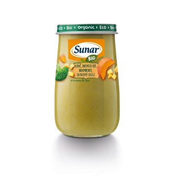 Sunar BIO příkrm Dýně, brambory a olivový olej—190g
